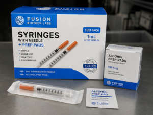 1ml Syringes + Prep Pads - 10 Pack